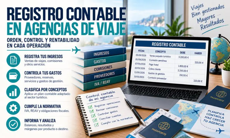 registro contable agencia viajes