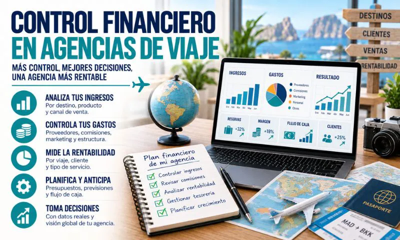 control financiero agencia viajes