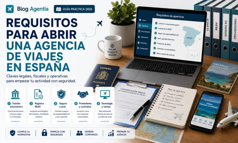 requisitos agencia de viajes España
