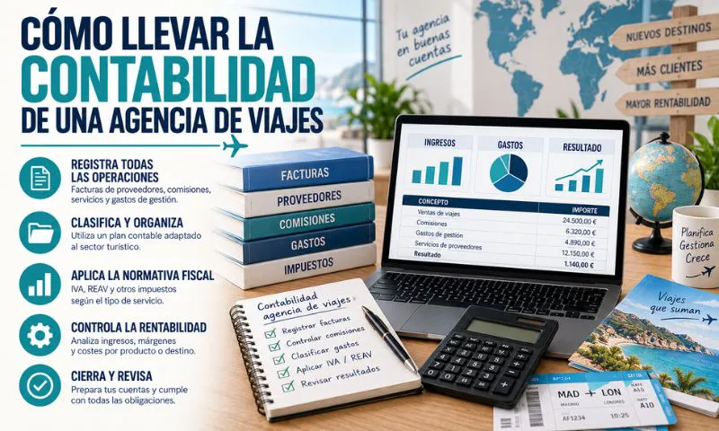 llevar contabilidad agencia viajes