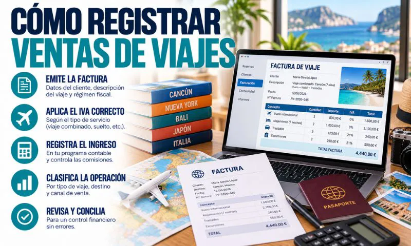 registrar ventas agencia viajes