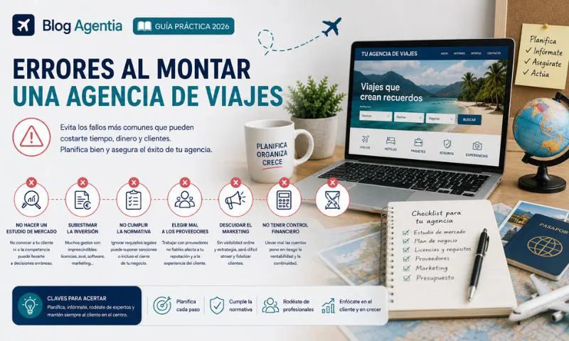 errores agencia viajes