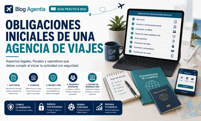 obligaciones agencia viajes inicio