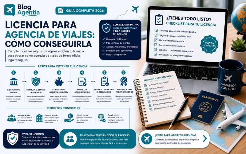 Licencia para agencia de viajes