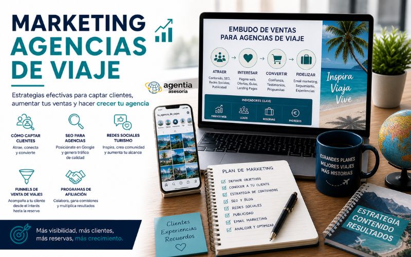 Marketing agencias de viaje: guía completa para captar cliente
