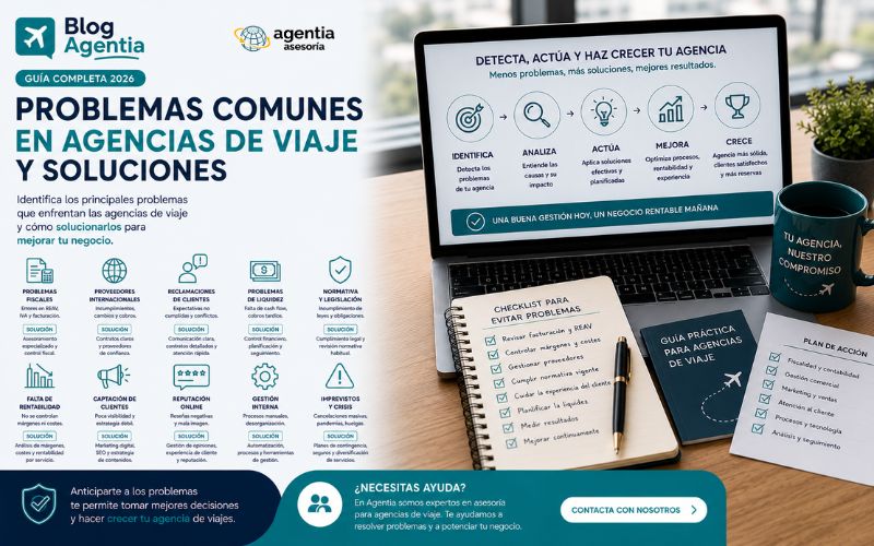 Problemas comunes en agencias de viaje