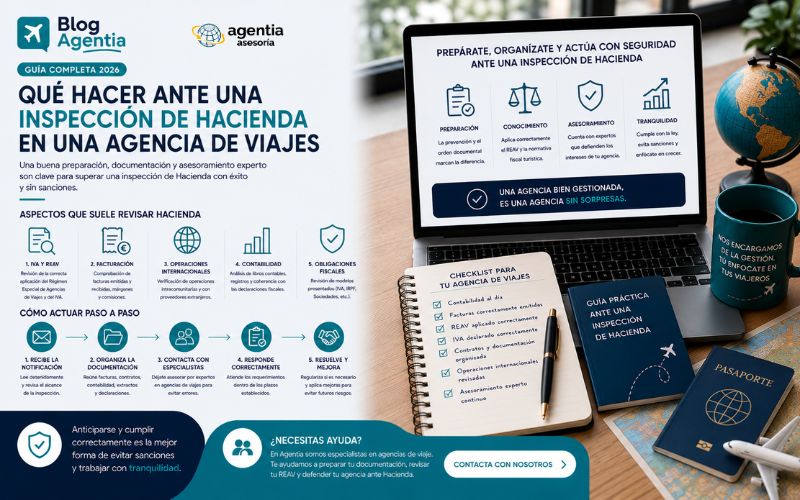 Inspección de Hacienda en una agencia de viajes