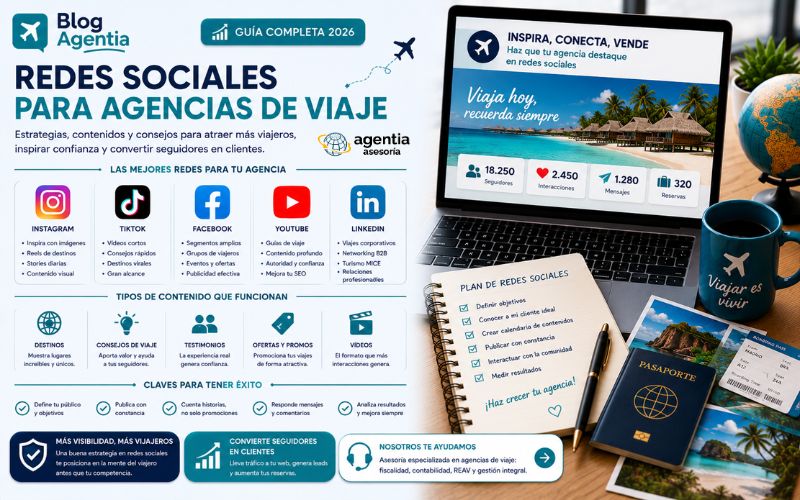 Redes sociales para agencias de viaje
