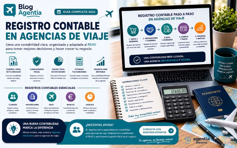Registro contable en agencias de viaje